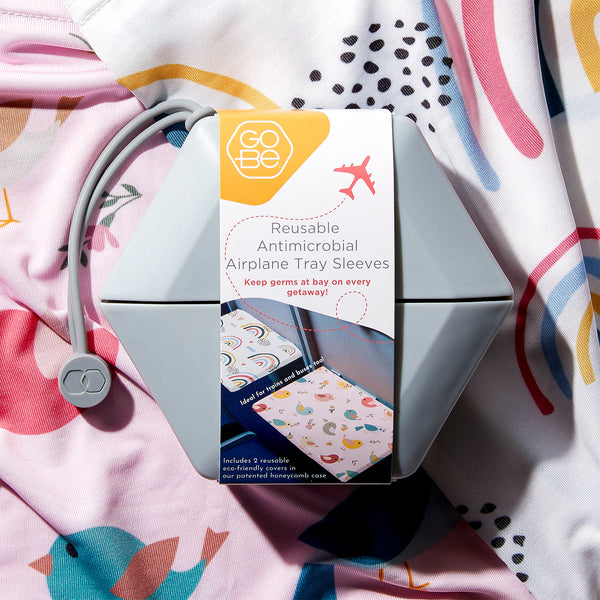 The Go-Be 2-Pack Kids Collection — Airplane Tray Covers in Playful Designs
