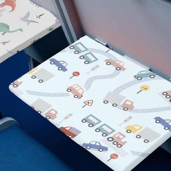 The Go-Be 2-Pack Kids Collection - Airplane Tray Covers in 6 Playful Designs